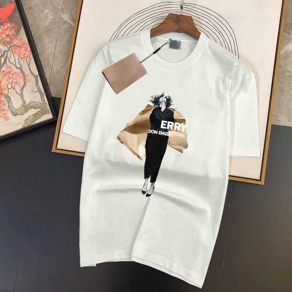

classic retro t shirt summer cotton short sleeve tee designer tshirt men women plus size tshirts oversize round neck sweatshirt pullover shi, White;black