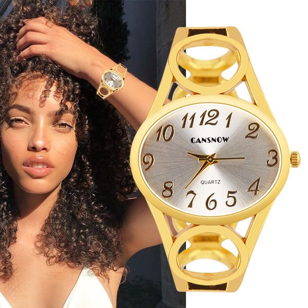 

luxury women's watches gold stainless steel band quartz female clock simple oval dial ladies wirst watches relojes para mujer, Slivery;golden