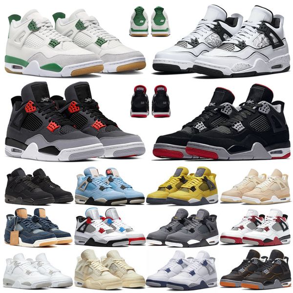 

men women basketball shoes trainers sports sneakers pine green black cat bred infrared university blue red thunder sail diy mens size 36-47