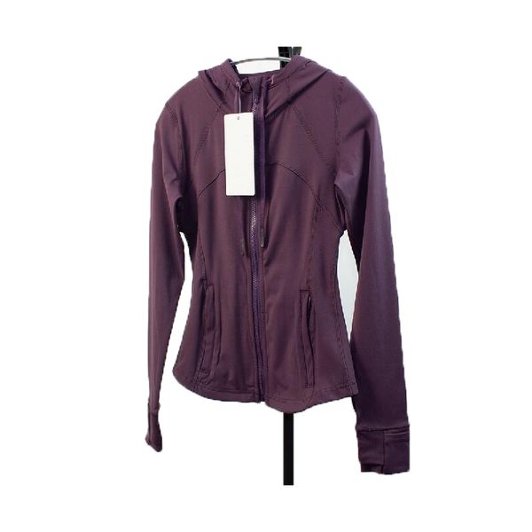 

new womens hooded define sweatshirt yoga suit sports jacket jacket double face brushed hooded fitness women cardigan zipper hoodie designer, Black