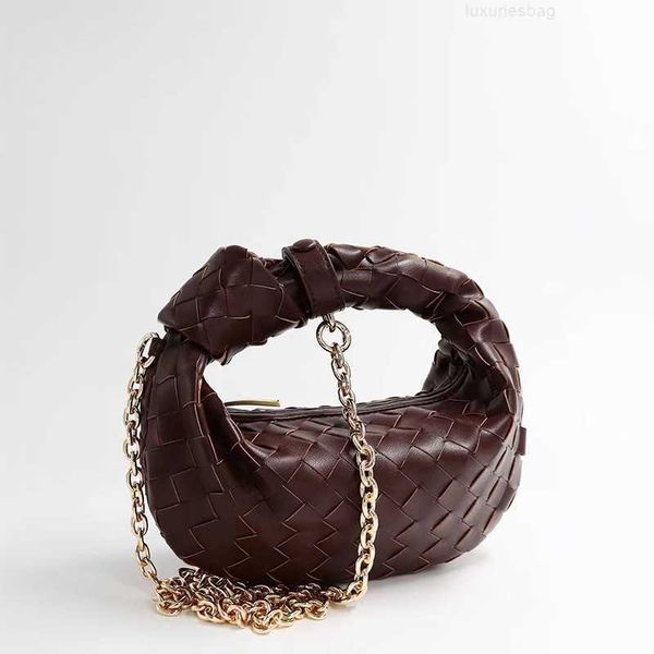 

botega venates jodie mini teen intrecciato pouch autumn and winter pleated dumpling leather underarm woven crossbody mini chain knot bag 4z7