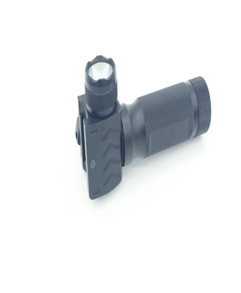 

new foregrip vertical grip high power led flashlight fit 20mm qr rail mount 3805237