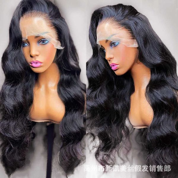 

body wave lace frontal human hair wig 230323, Black