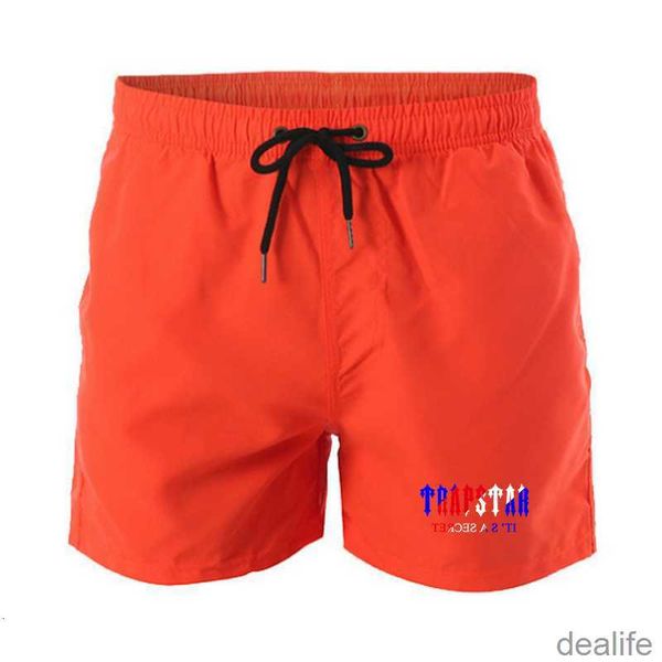 

mens designer brand trapstar water sports shorts summer print men surf beach mesh lining swimwear 2022 fashion bermuda went, White;black