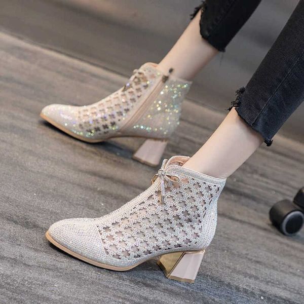 

2022 fashion cut out sandals summer women sandals shoes peep toe high heels ladies sandals black party shoes black 230202