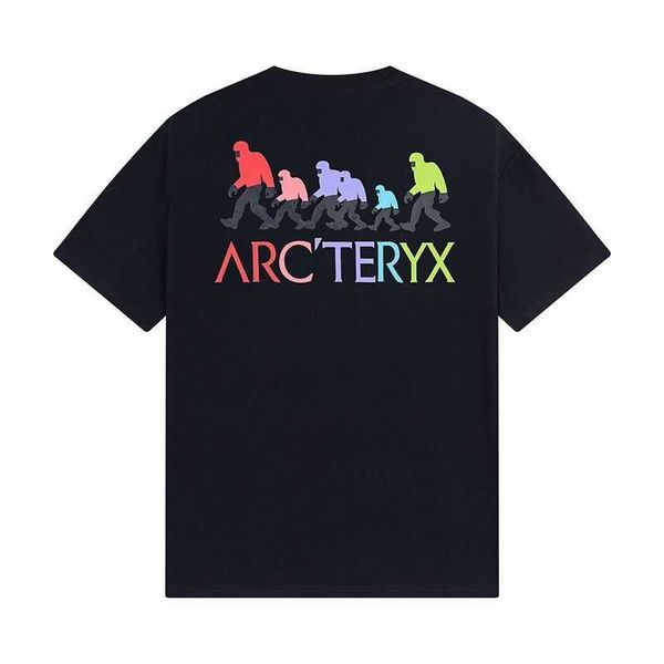 

arc'teryss t shirt arc men s tee printed summer family short branded letter embroidery skeleton back sleeve men's women's cas, White;black