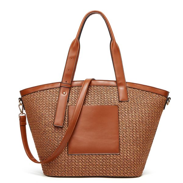 

hbp fashion bag leisure women's bag grass woven shell type handbag