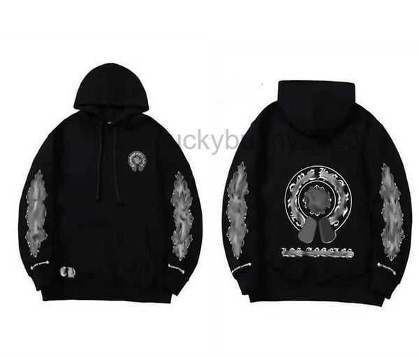 

designer mens hoodies chrome sweatshirts heart hoodie ch long sleeve jacket loose coat hooded hoody men woman hip hop baseball sweatshirt 15, Black