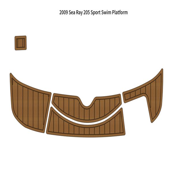 

2009 sea ray 205 sport swim platform pad boat eva foam faux teak deck floor mat self backing ahesive seadek gatorstep style floor