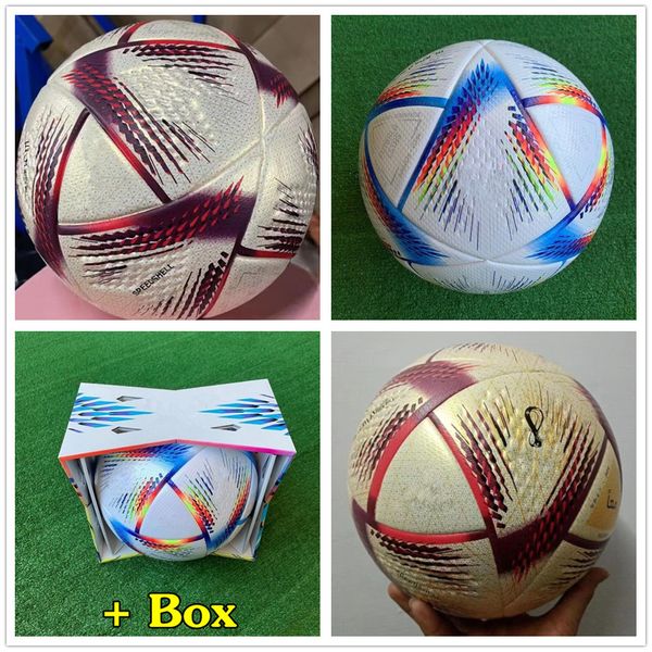 

new world cup 2022 soccer ball size 5 high-grade nice match football ship the balls without air