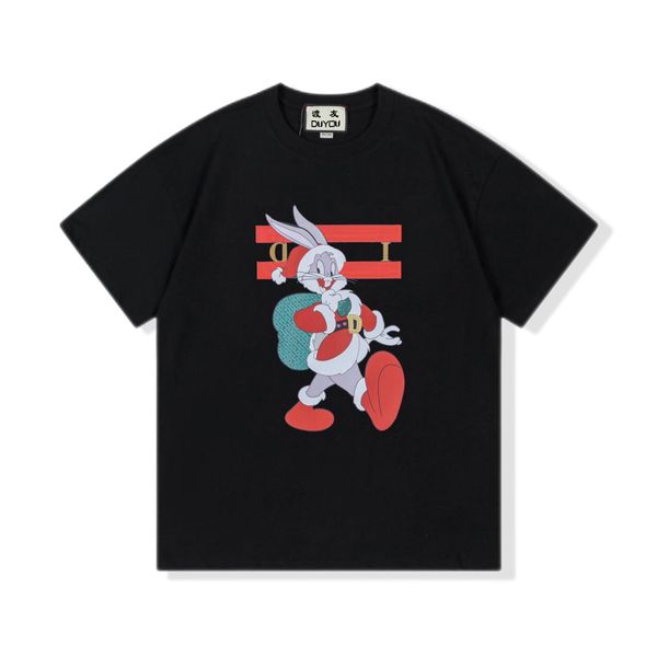 

duyou oversize t shirt with vintage jersey wash letters 100% cotton t-shirt men casuals basic t-shirts women quality classical dy9029, White;black
