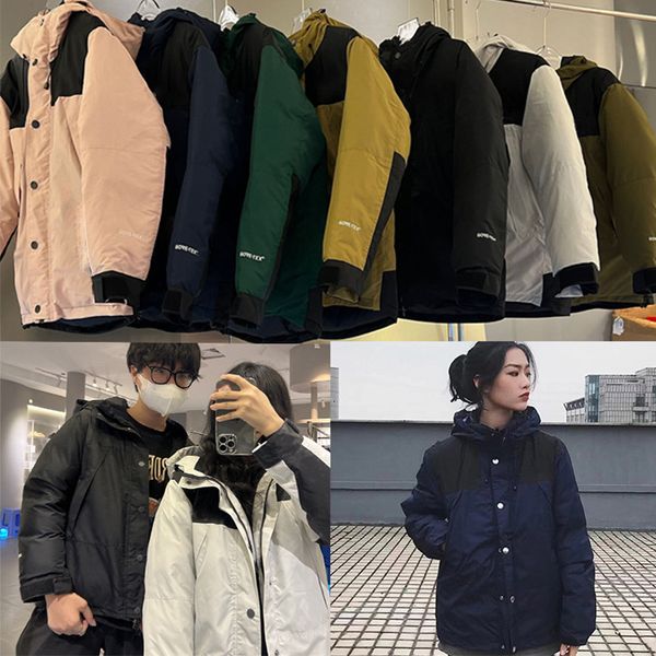 

women's jackets winter down jacket men and women mountain climbing outdoor couple parkas hooded cotton coat thicker warm females outerw, Black;brown