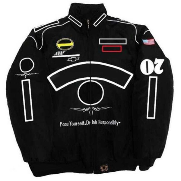 

yiciya bomber jackets womens varsity racing wholesale - 2023 sell f1 formula one men jacket designer autumn and winter full embroidered cott, Black;brown