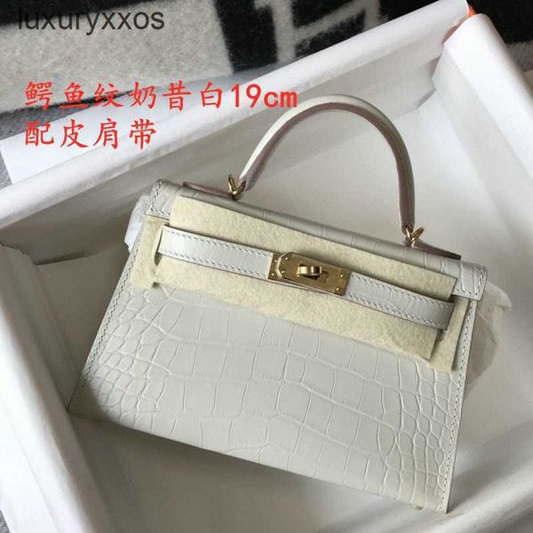 

outdoor bags square second bag 2023 designer women's kellies cowhide one shoulder crossbody crocodile palm jfmc