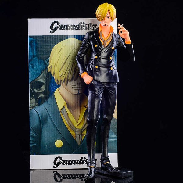 27cm One Piece Tashigi Luffy Ace Hancock Jeans Koala Smoker Nami Chopper Sanji Vinsmoke Reiju Figurine PVC Figure Toy X0503