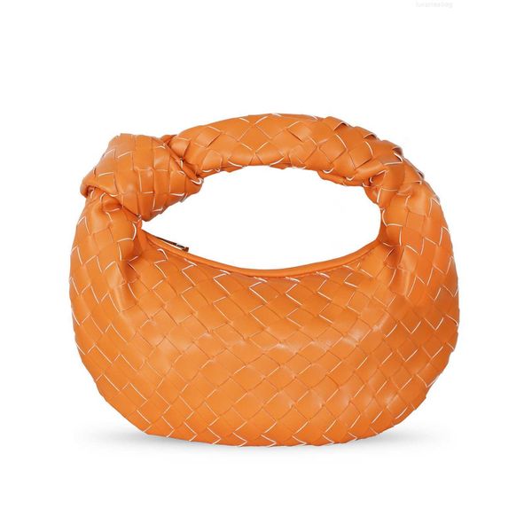 

botega venates jodie mini teen intrecciato pouch knotted jodie woven oxhorn dumplings cloud bun women's handbag dtys