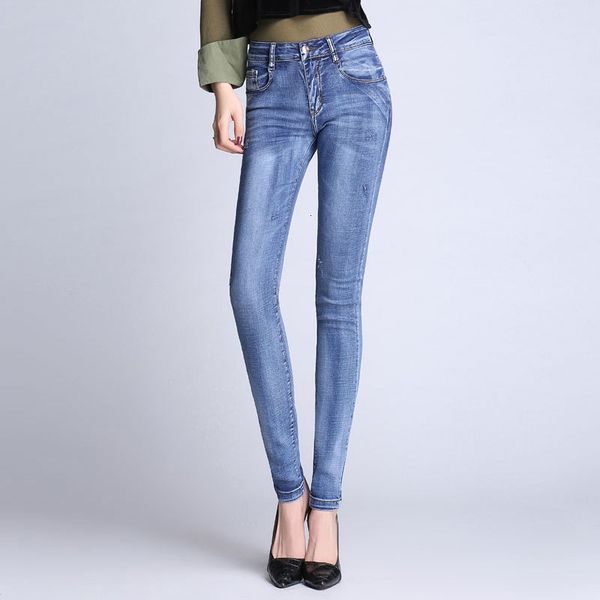 

women's jeans slim for casual fashion everything 230323, Blue