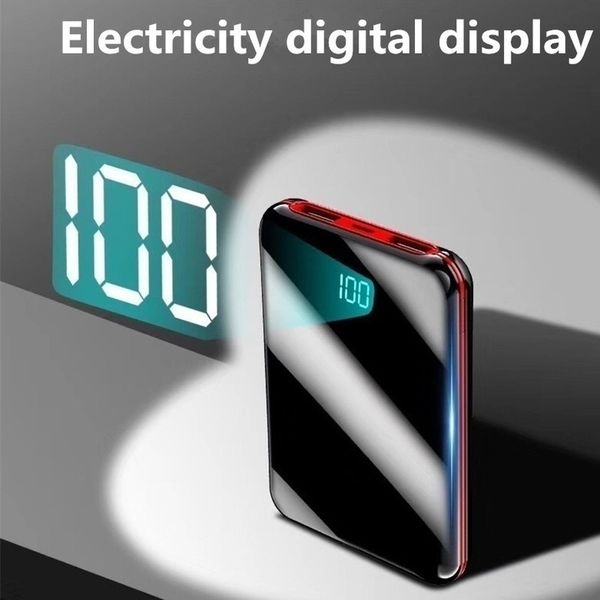 Power Mini Pocket Portable Bank 20000mAh Two-way Fast Charging Power Bank HD Digital Display External Battery For Iphone M260803