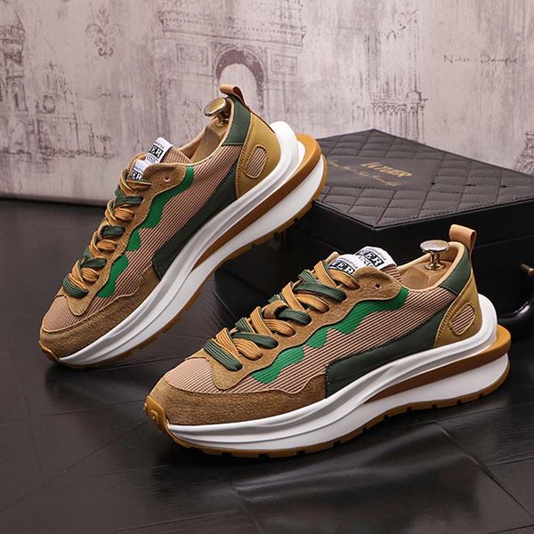 

summer men's riunnng shoes thin tide shoes mesh cloth breathable men's tide sneakers abrasive sand skin heighten shoes youth shoes, Black