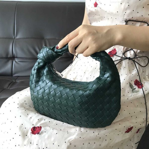 

botega venates jodie mini teen intrecciato pouch cowhorn bag year women's fashionable hand woven one shoulder handbag personality simpl
