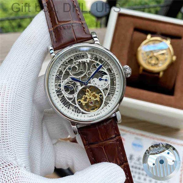 

home super torque flywheel tiktok live kwai net red hundred watch hollowed out mechanical men's batch nls0, Slivery;brown