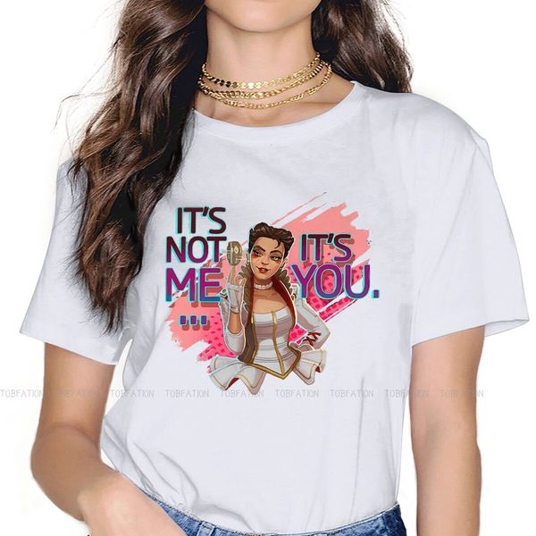 

womens tshirt apex legends star warrior game for woman girl loba holo spray basic casual t shirt design fluffy 230323, White