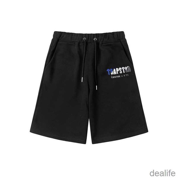

men's shorts trapstar tracksuit embroidered lettering pant women's designer streetwear sporty label full casual joggers sweatpants, White;black