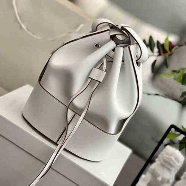

drawstring bucket bag women handbag shoulder soft leather luxury designer brand crossbody female balloon purses 220323