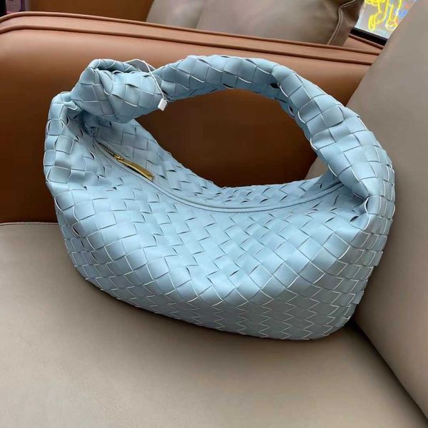 

botega venates jodie mini teen intrecciato pouch soft cowhide woven armpit fashionable plaid hand knotted cowhorn pleated handbag g8gb