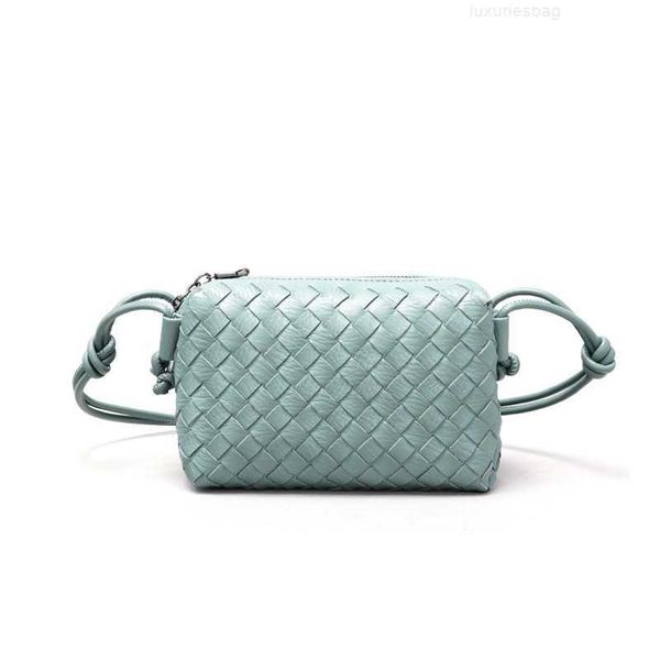 

botega venates jodie mini teen intrecciato pouch summer makaron handwoven women's simple solid color fashion versatile crossbody small