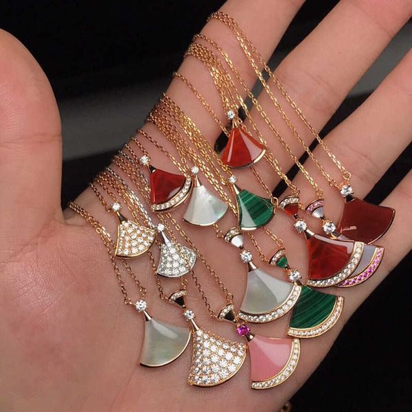 

pendant s strands strings baojia skirt small fan female little man charity black and ceramic necklace white red shell, Silver