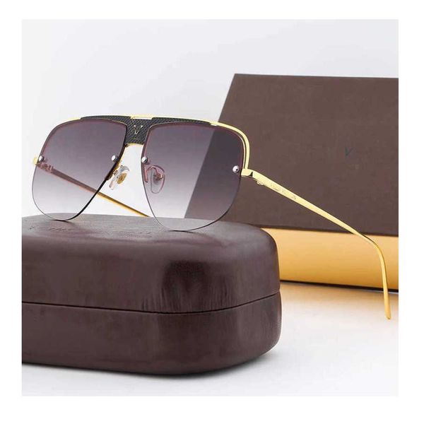 

2023 new brand luxury loiv sunglasses trendy channel mens women's sunglass designer temperament polarized uv proof strong science glass, White;black