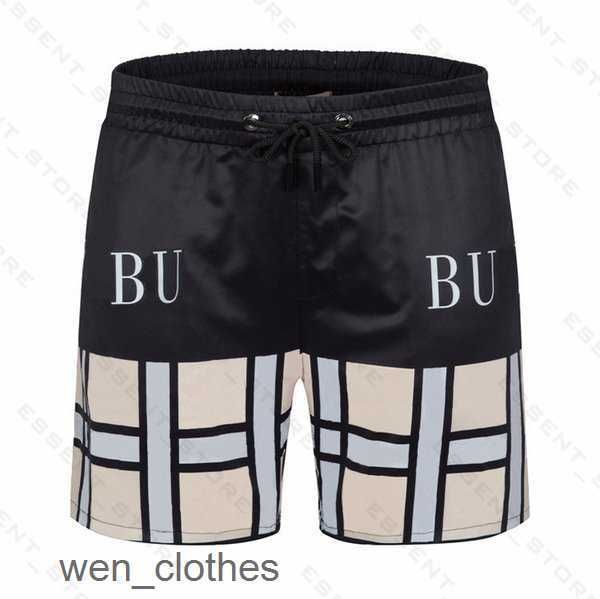 

burbrery plaid 2023 mens summer fashion beach pants designers board swim short gym mesh sportswear quick drying swimwear printing man 3 uvya, White;black