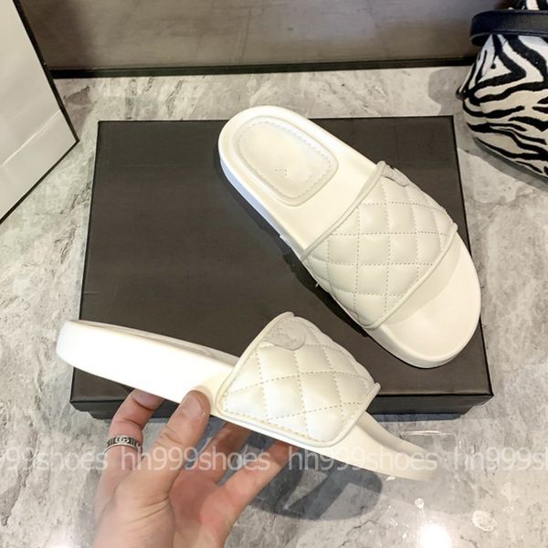 

casual sandals with thick soles channel thick-soled slippers women's shoes designer sandals heel height sandals flat slippers shoes 35-, Black