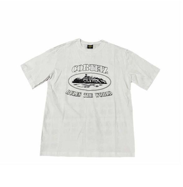 

men's womens tshirts corteizs t shirt cotton loose brand high street print hip hop short sleeves fashion trends clothing summer bhqo, White;black