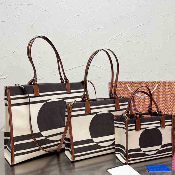 

totes stripe tote bags women shopping handbag shoulder leather luxury designer brand crossbody female purses bucket 220328