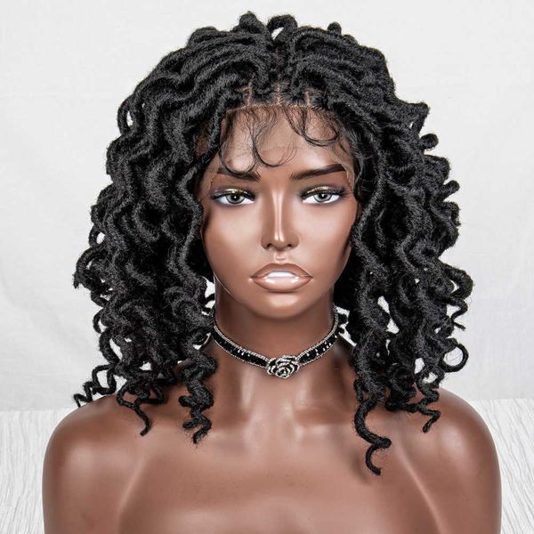 

popular all lace new wtfu-032 braid head cover lace wig230323, Black