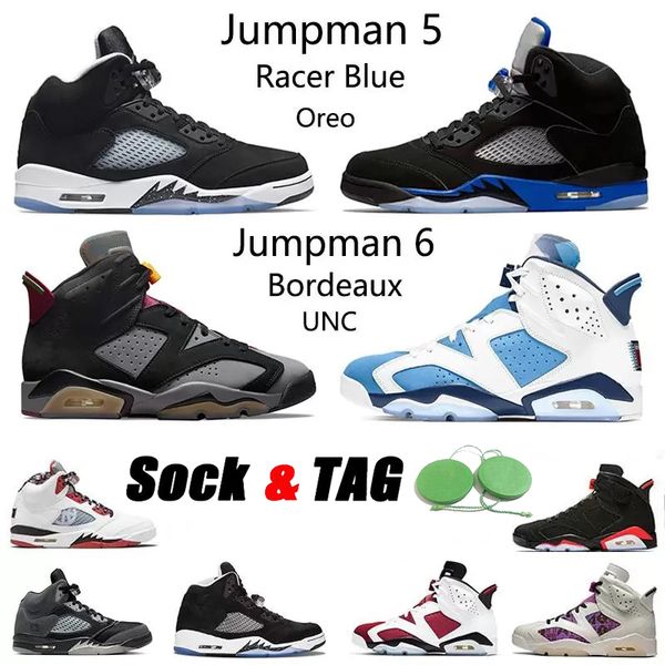 

6 jumpman 5 mens basketball shoes racer university blue bluebird unc electric green raging bull bordeaux 5s sail oreo 6s travis scotts men s