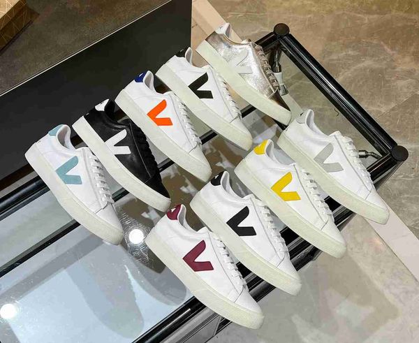 

dress shoes designer sneakers veja v- shoe men 's classic white fashion couples vegetarianism style original veja campo size 35-45, Black