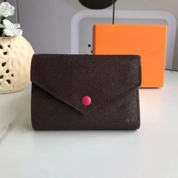 

new fashion style coin pouch men women purses lady leather classic vintage coin purse key wallets mini wallet with box dust bag #6, Black;red
