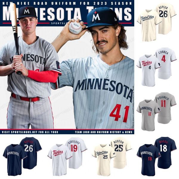 

minnesota 2023 twin jersey joe ryan byron buxton carlos correa max kepler kenta maeda joey gallo jose miranda royce lewis jhoan duran alex k, Blue;black