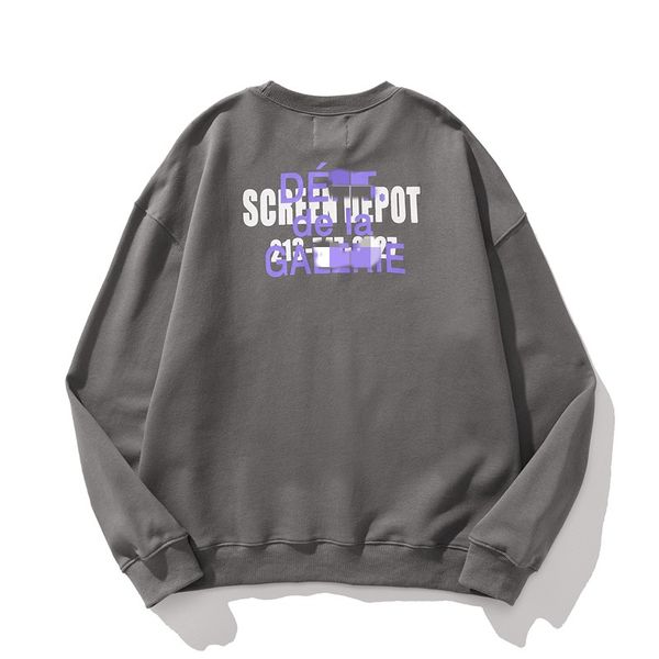 

designer american womens depts streetwear hoodies sweater fashion cotton mens loose long sleeve clothing high street printed clothes size s, Black