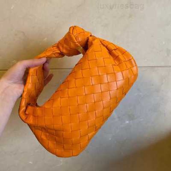 

botega venates jodie mini teen intrecciato pouch woven cloud one shoulder underarm horn knotted hand carrying women's bag yibs