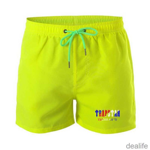 

mens designer brand trapstar water sports shorts summer print men surf beach mesh lining swimwear 2022 fashion bermuda ujk8, White;black