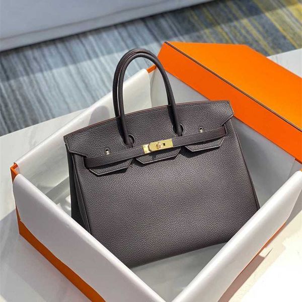 

birkins bags 2022 new litchi pattern togo cowhide manual women's trend portable one shoulder messenger large capacity ayw