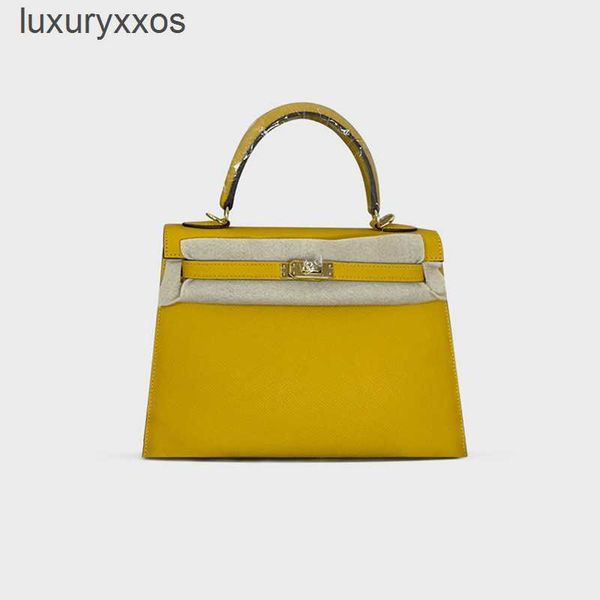 

outdoor bag bags women's designer kellies layer 2023 cow leather second-generation hand palm handbag shoulder 25cm trend 3rtx