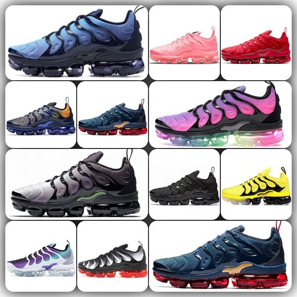 

air vapores max tn plus running shoes men women og trainers designer shoes black cream ivory ball yellow cherry pink violet olive orange gre
