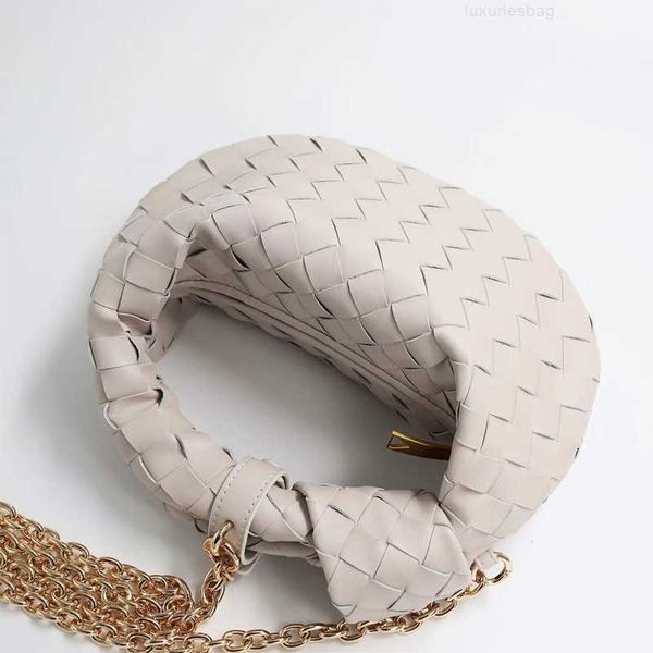 

botega venates jodie mini teen intrecciato pouch fashionable woven chain dumpling cow horn twolayer cowhide hand small design bags upq7