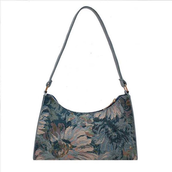 

purses painting cute women trendy oil underarm shoulder bag bags simple handbags and autumn 2023 female travel small totes