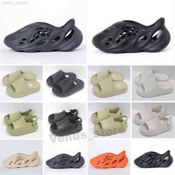 

with box fashion eva foam runner kan slides toddlers infants kids childrens slippers triple red white black desert sand bone resin san278 ep